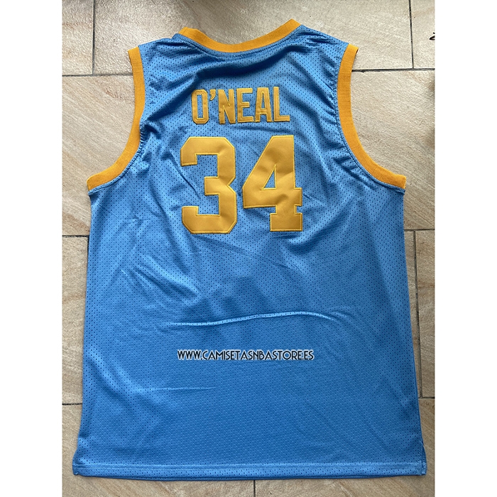 NO 34 Camiseta Los Angeles Lakers Mitchell & Ness 2001-02 Azul Shaquille O'Neal